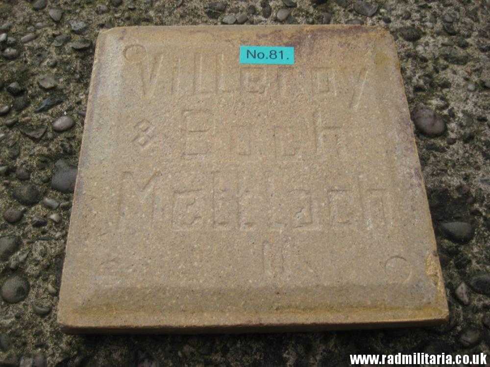 & original old German FLOOR TILE with SWASTIKA top German maker: Villeroy & Boch Mettlach II, Rare !!! @ - Image 8