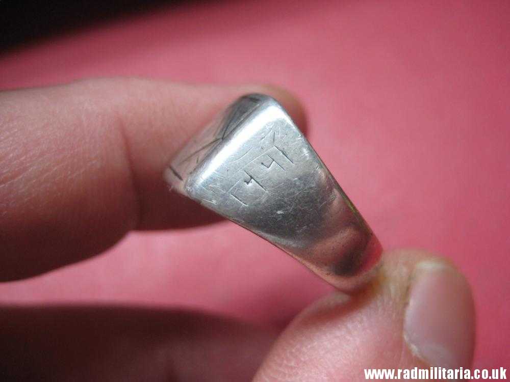 & WW2 original solid silver RING engraving: IRAQ 1941, Afrikakorps ? - Image 12