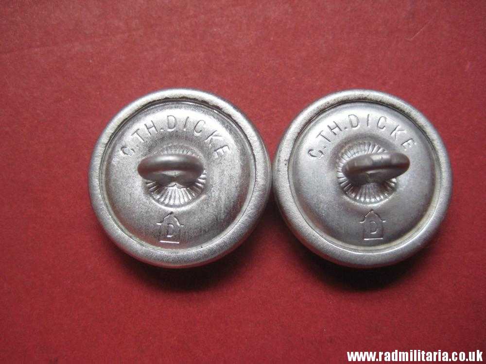 & WW2 a PAIR of German Wehrmacht BUTTONS marked: C. TH. DICKE - perfect condition, genuine ! - Image 12