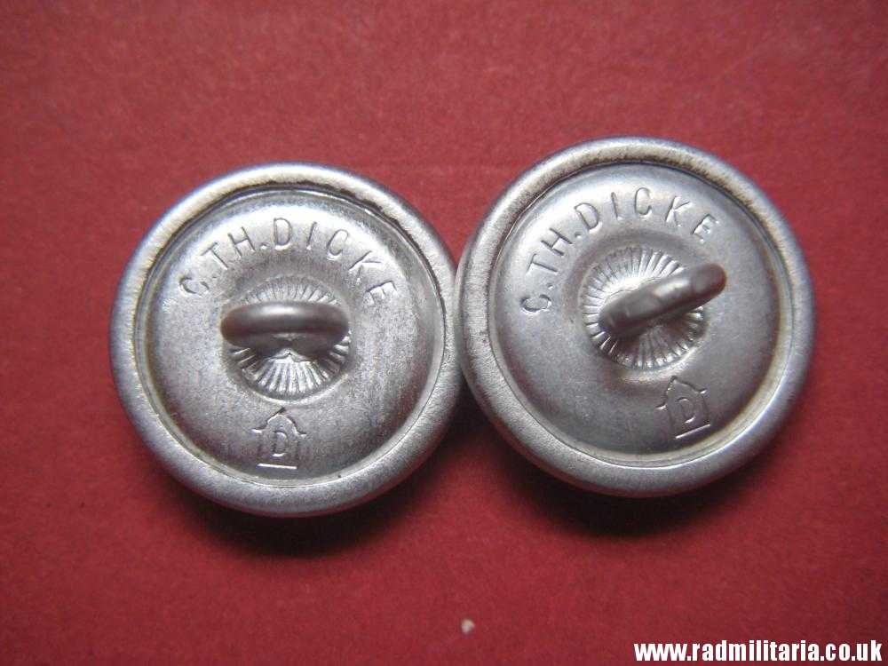 & WW2 a PAIR of German Wehrmacht BUTTONS marked: C. TH. DICKE - perfect condition, genuine ! - Image 8