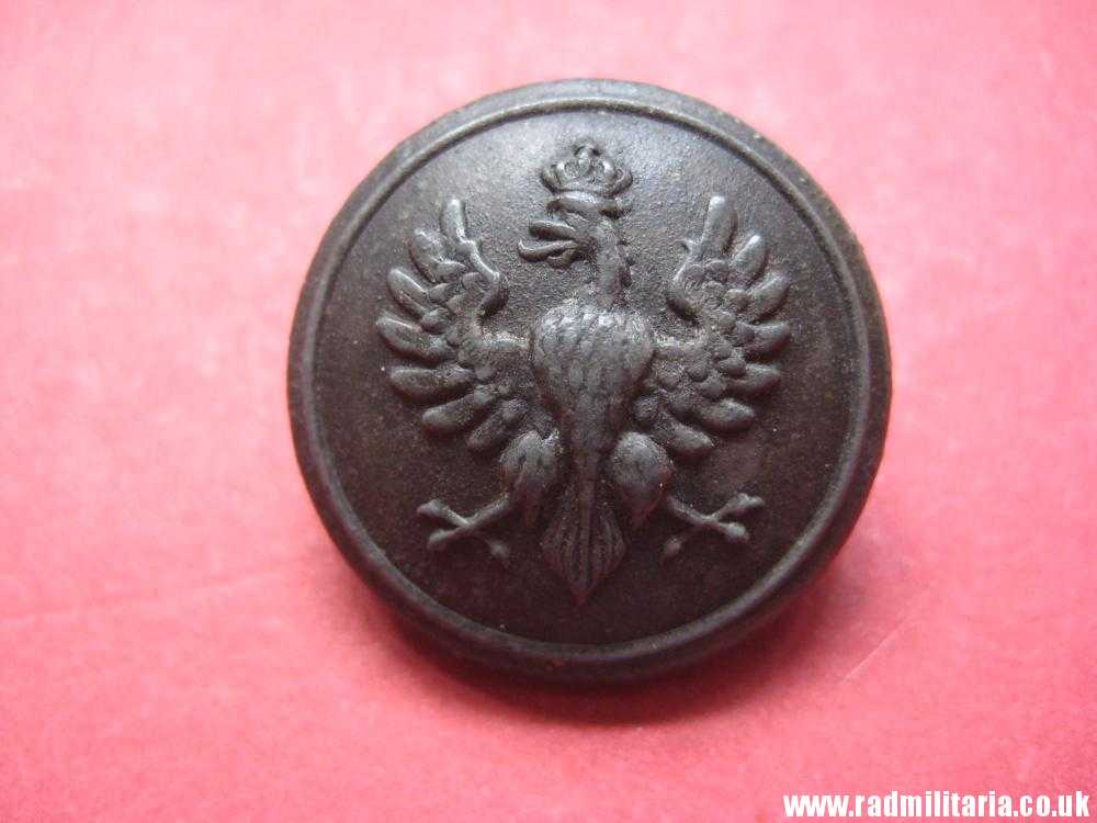 & WW1 Polish MILITARY BUTTON with crowned eagle - produced in Austria c. 1917 original ! - Image 2