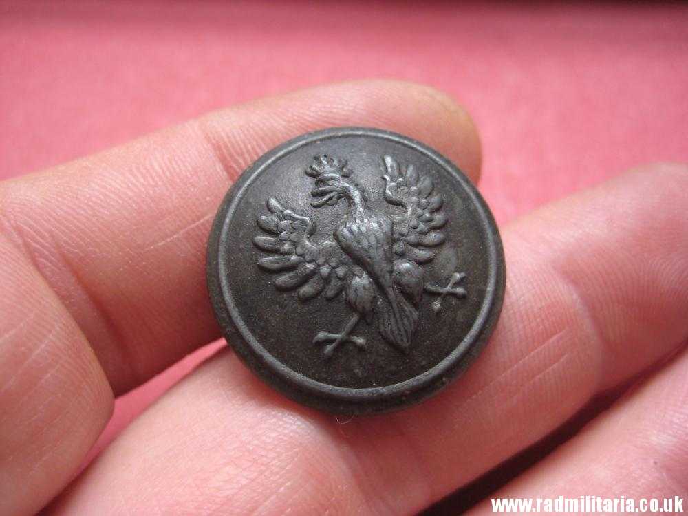 & WW1 Polish MILITARY BUTTON with crowned eagle - produced in Austria c. 1917 original ! - Image 6