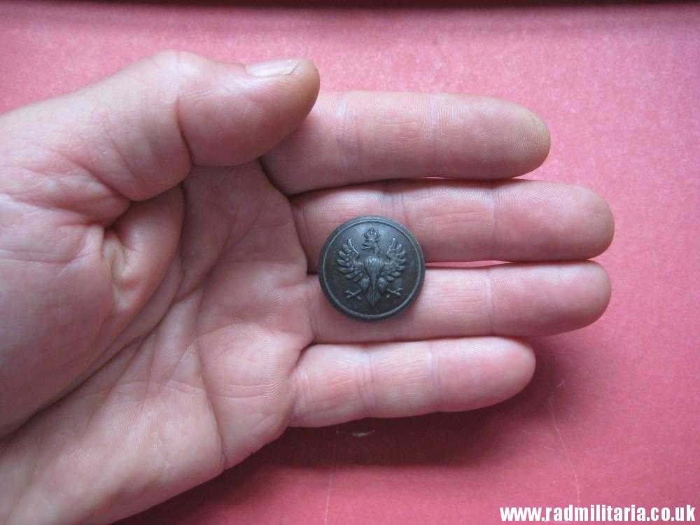 & WW1 Polish MILITARY BUTTON with crowned eagle - produced in Austria c. 1917 original ! - Image 10
