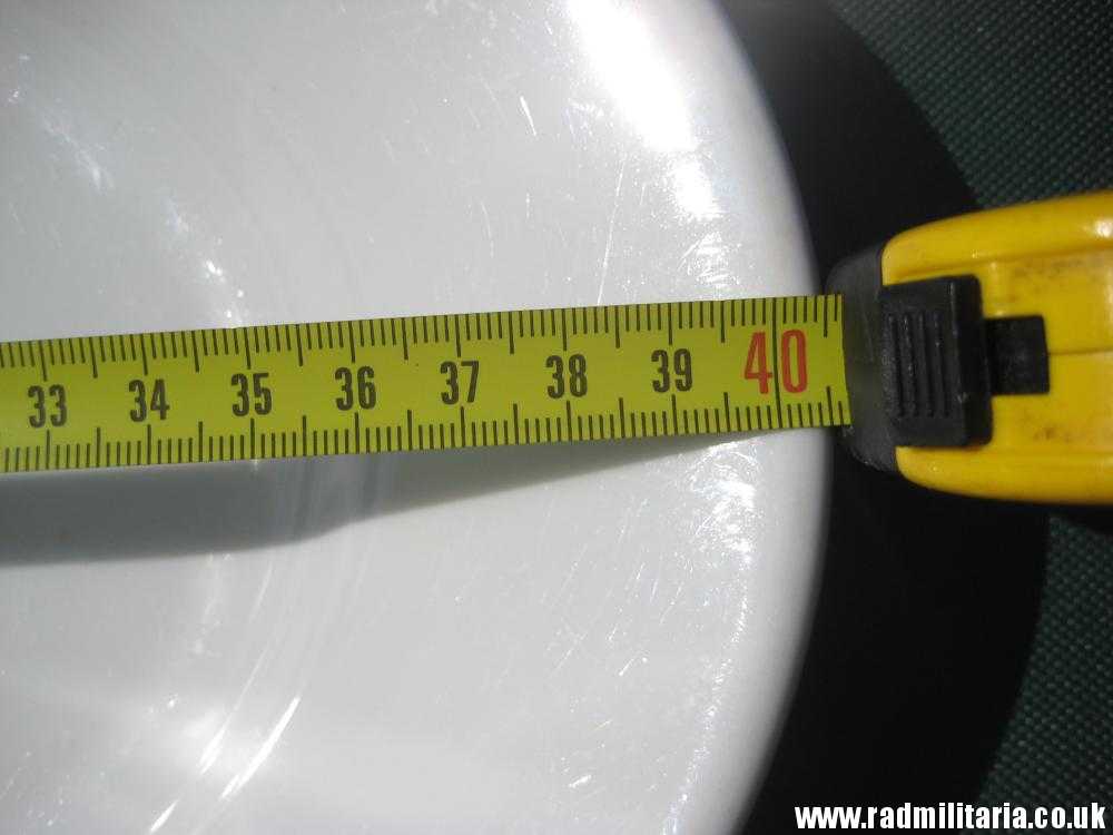 & WW2 original German LUFTWAFFE ceramic SAUCER - FL. U.V. 1942, maker: BAUSCHER WEIDEN - used condition. - Image 6