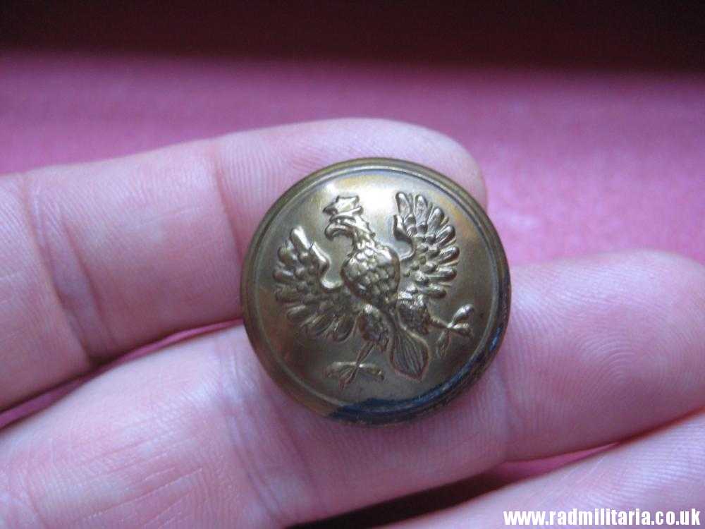 & WW1 Polish MILITARY brass BUTTON with crowned eagle - produced in Austria c. 1917 original !! - Image 5