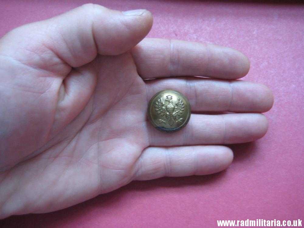 & WW1 Polish MILITARY brass BUTTON with crowned eagle - produced in Austria c. 1917 original !! - Image 7