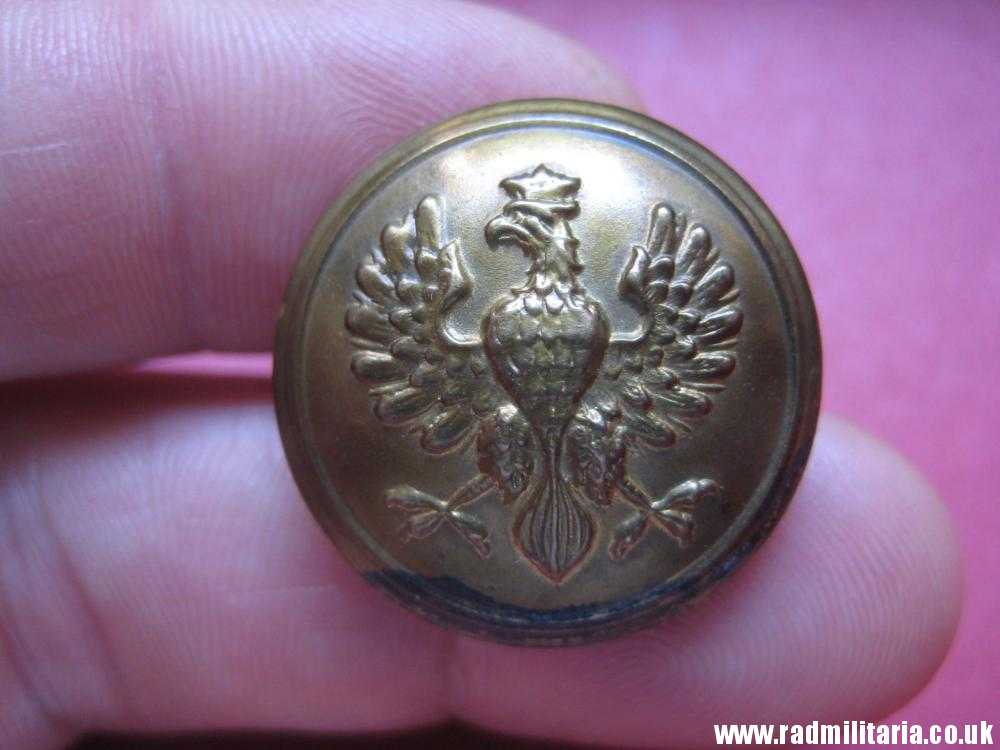 & WW1 Polish MILITARY brass BUTTON with crowned eagle - produced in Austria c. 1917 original !! - Image 14