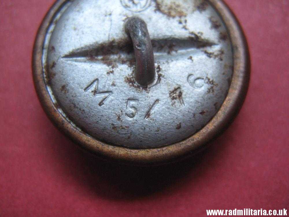 & WW2 German NSDAP BUTTON large size, marked: RZM M5/76, very good condition. - Image 6