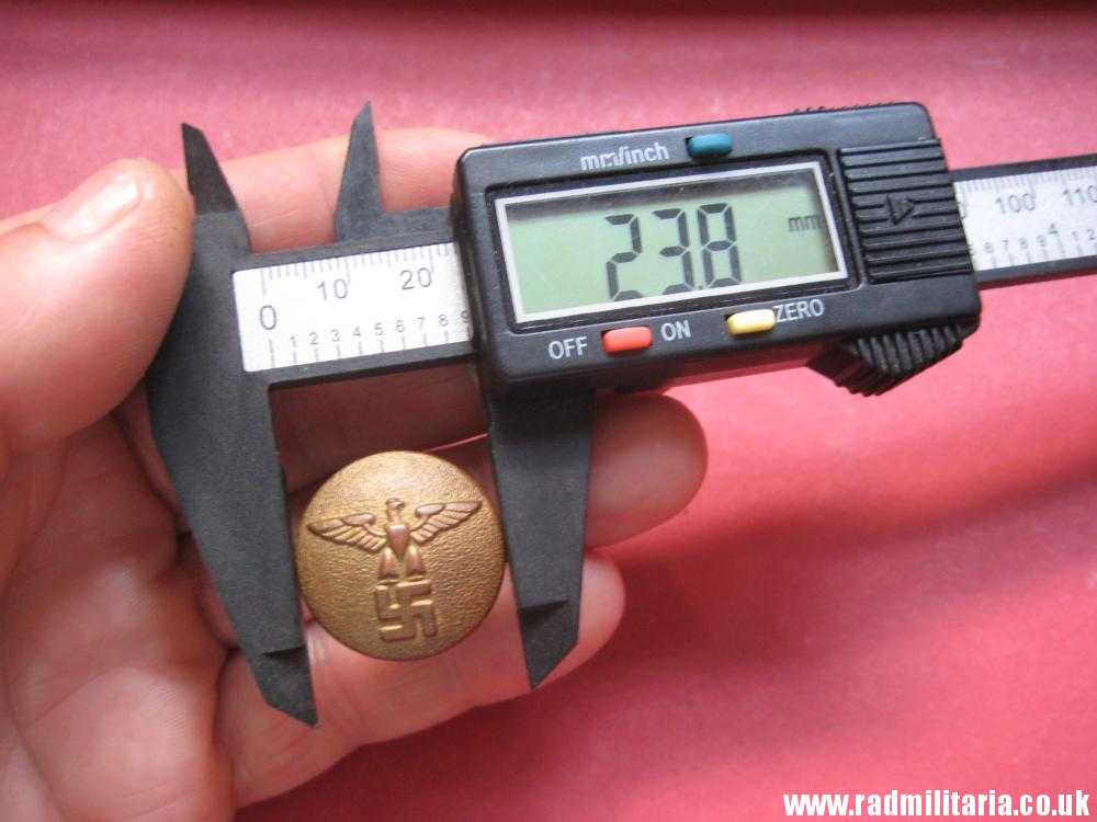 & WW2 German NSDAP BUTTON large size, marked: RZM M5/76, very good condition. - Image 11