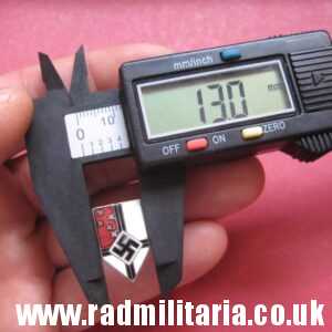 & WW2 German ENAMEL BADGE in good condition, maker: OS Ges. Gesch.