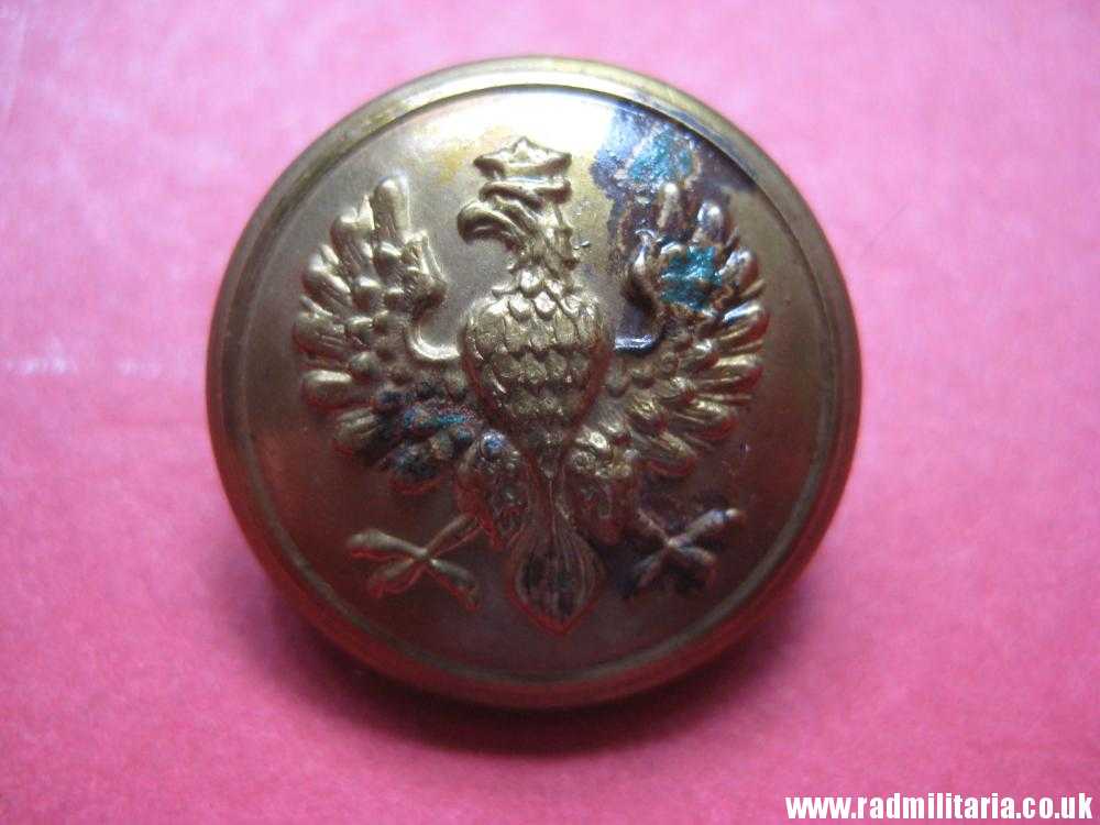 & WW1 Polish MILITARY BUTTON with crowned eagle - produced in Austria c. 1917 original ! - Image 2