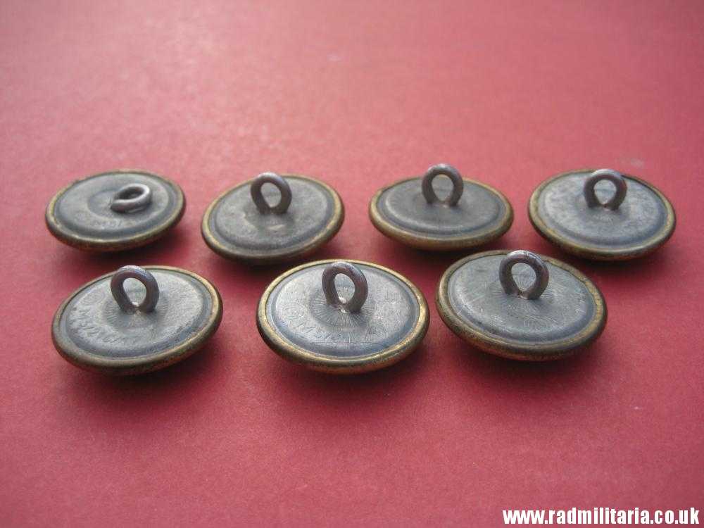 & WW2 SET of 7 German large size NSDAP BUTTONS with eagle RZM M5/216/17 - genuine. - Image 8