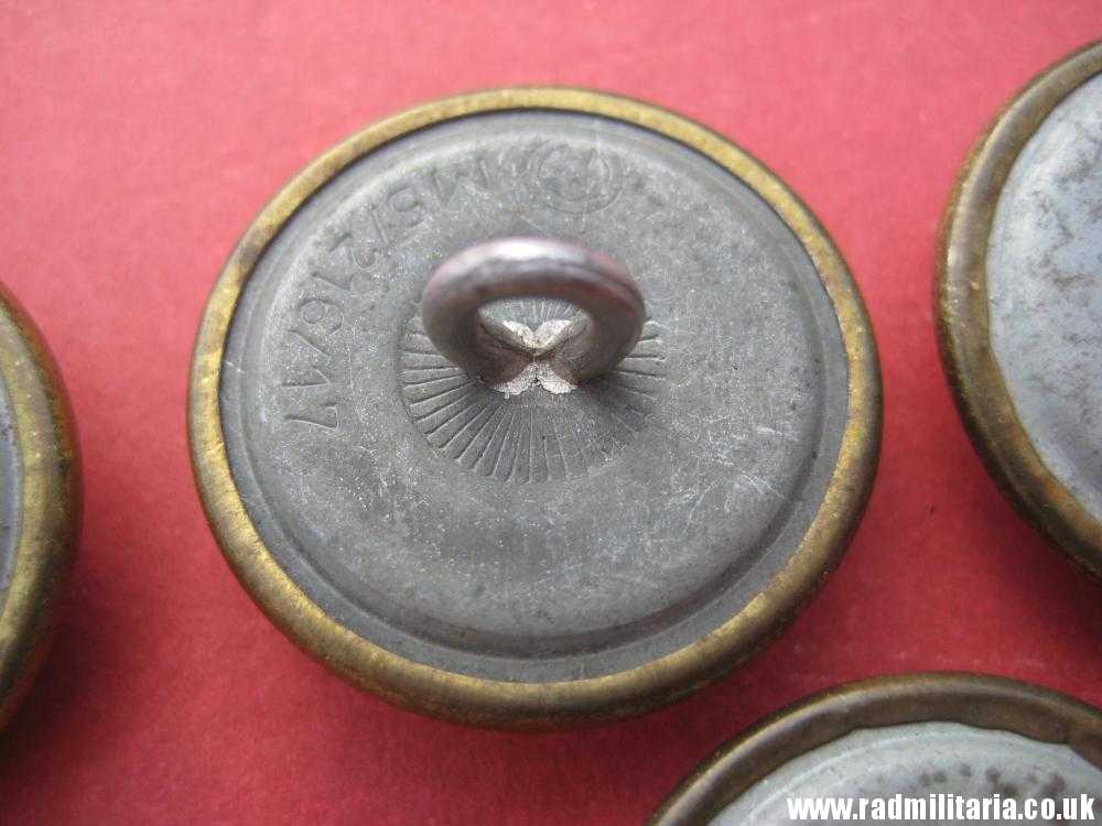 & WW2 SET of 7 German large size NSDAP BUTTONS with eagle RZM M5/216/17 - genuine. - Image 9