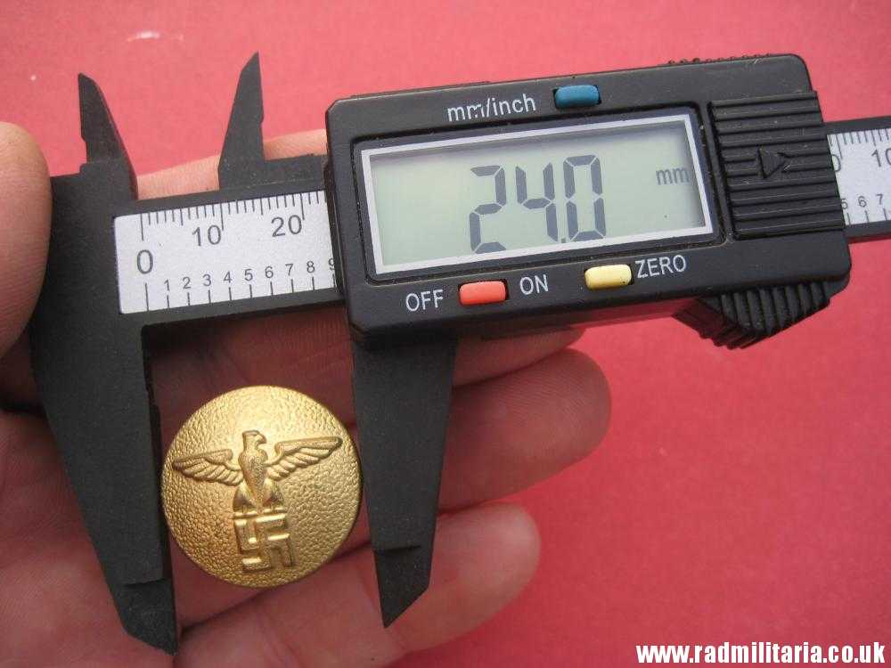 & WW2 SET of 7 German large size NSDAP BUTTONS with eagle RZM M5/216/17 - genuine. - Image 19