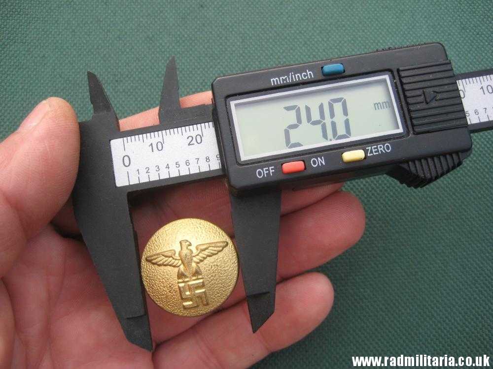 & WW2 SET of 7 German large size NSDAP BUTTONS with eagle RZM M5/216/17 - genuine. - Image 20