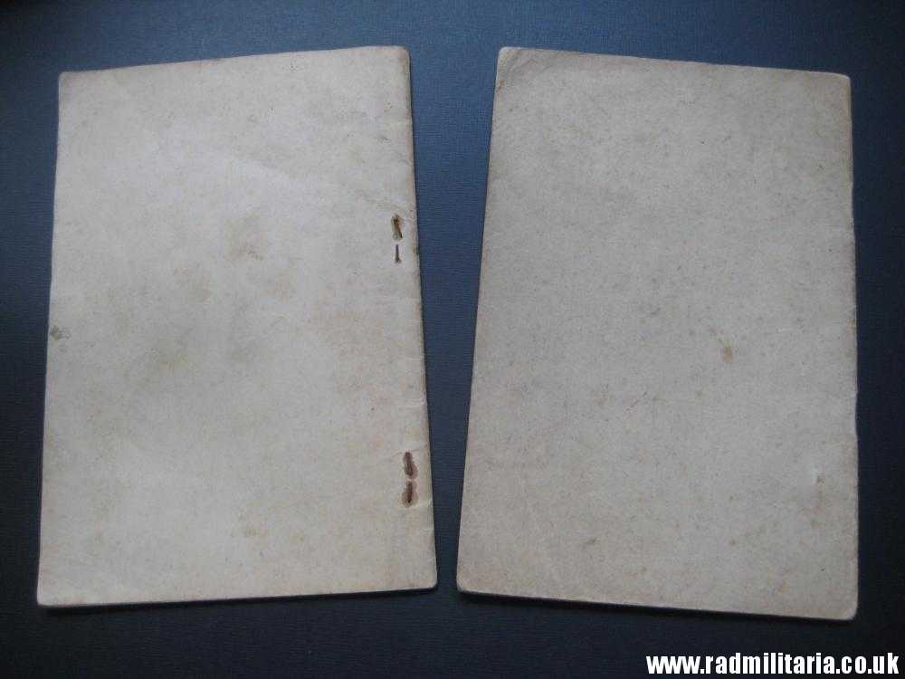 & WW2 SET of 2 original Military Training PAMPHLETS: The GERMAN ARMY in PICTURES 1941 & Other 1943. - Image 3