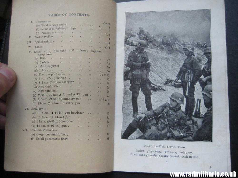 & WW2 SET of 2 original Military Training PAMPHLETS: The GERMAN ARMY in PICTURES 1941 & Other 1943. - Image 7