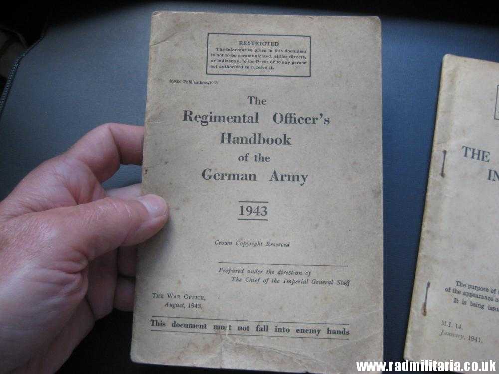 & WW2 SET of 2 original Military Training PAMPHLETS: The GERMAN ARMY in PICTURES 1941 & Other 1943. - Image 13