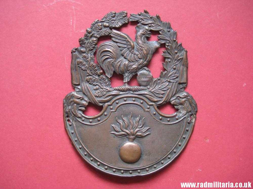 & large size SHAKO PLATE - Grenadiers, France 1830 - 1845. - Image 2