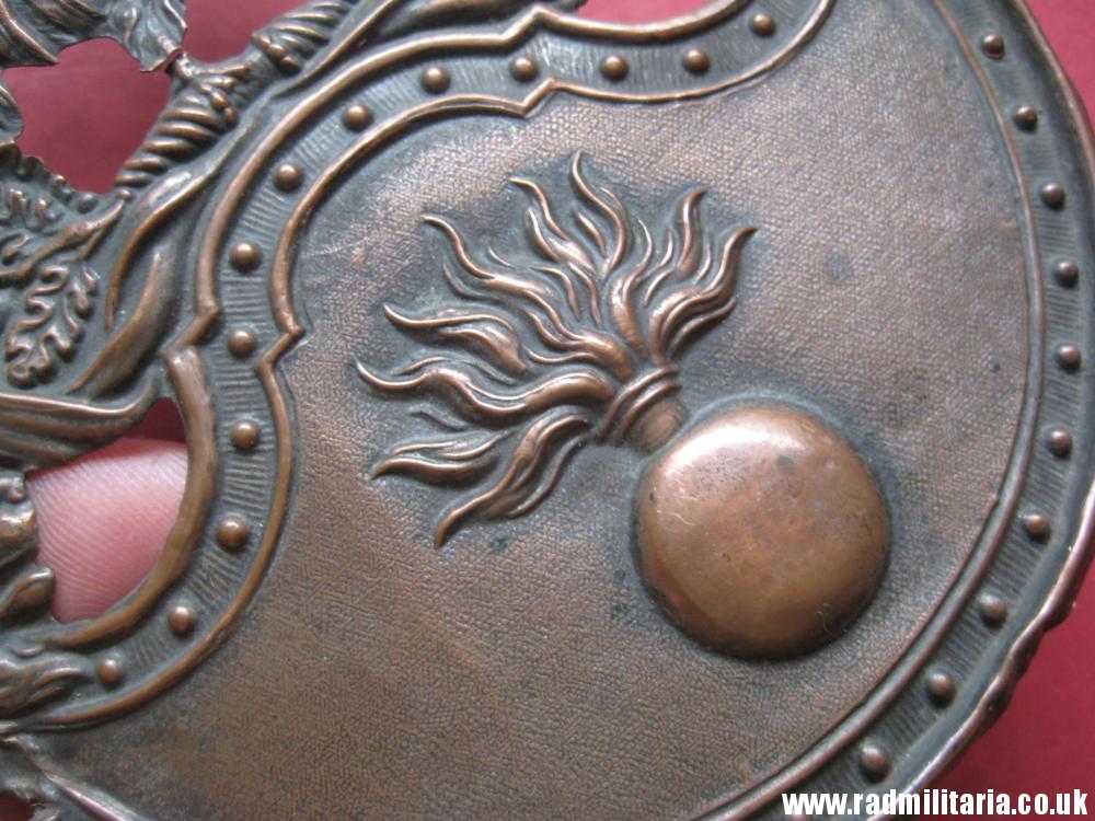 & large size SHAKO PLATE - Grenadiers, France 1830 - 1845. - Image 6