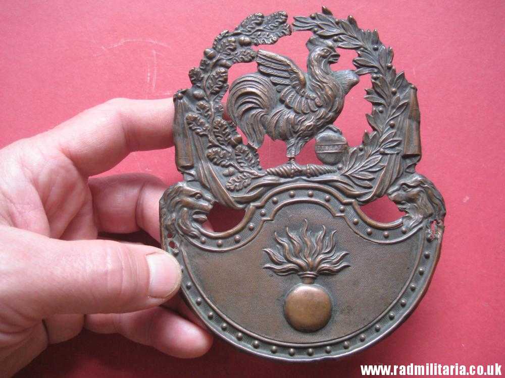 & large size SHAKO PLATE - Grenadiers, France 1830 - 1845. - Image 9