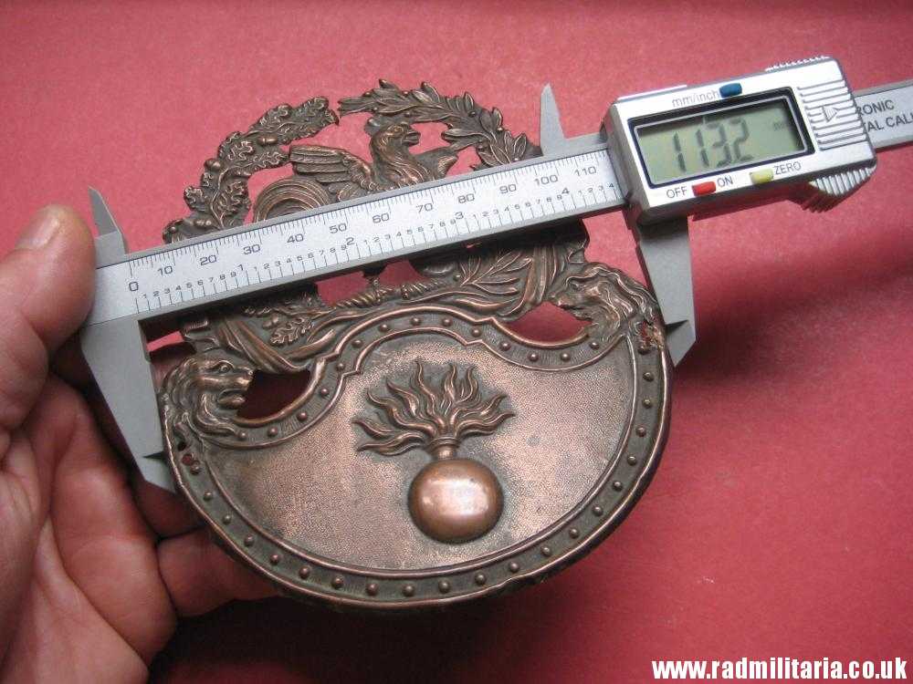 & large size SHAKO PLATE - Grenadiers, France 1830 - 1845. - Image 12