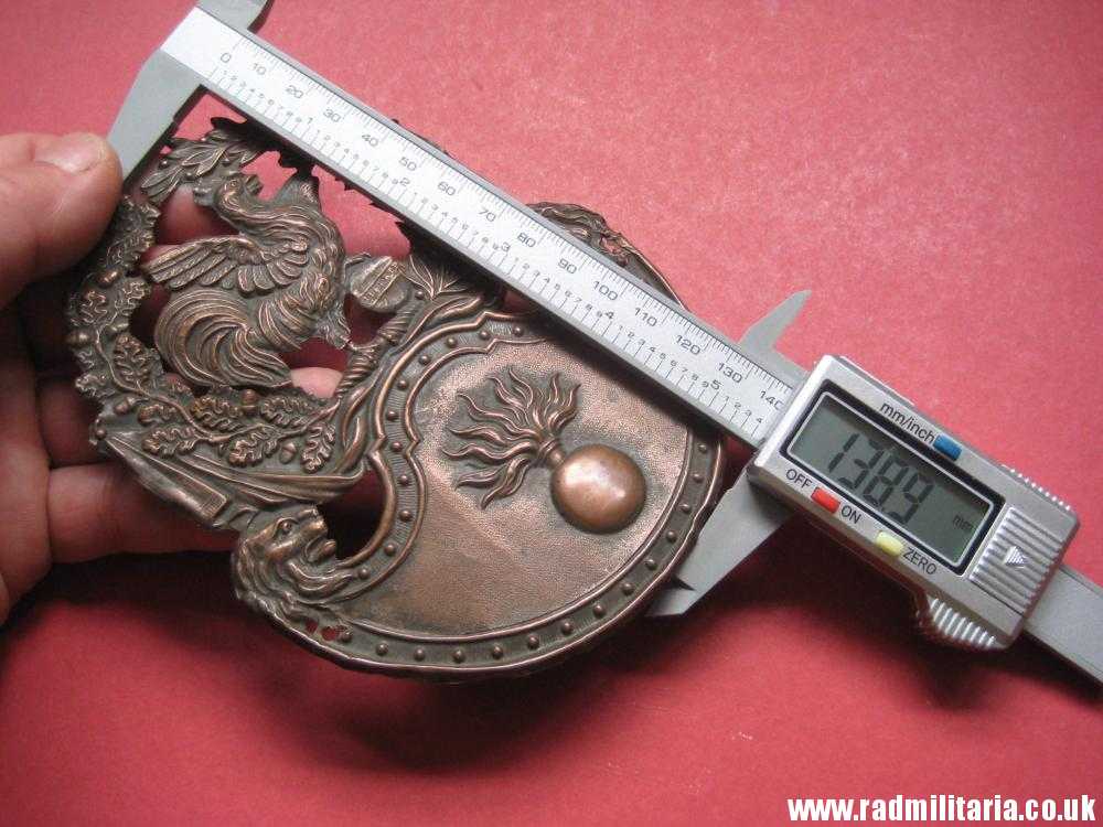 & large size SHAKO PLATE - Grenadiers, France 1830 - 1845. - Image 13