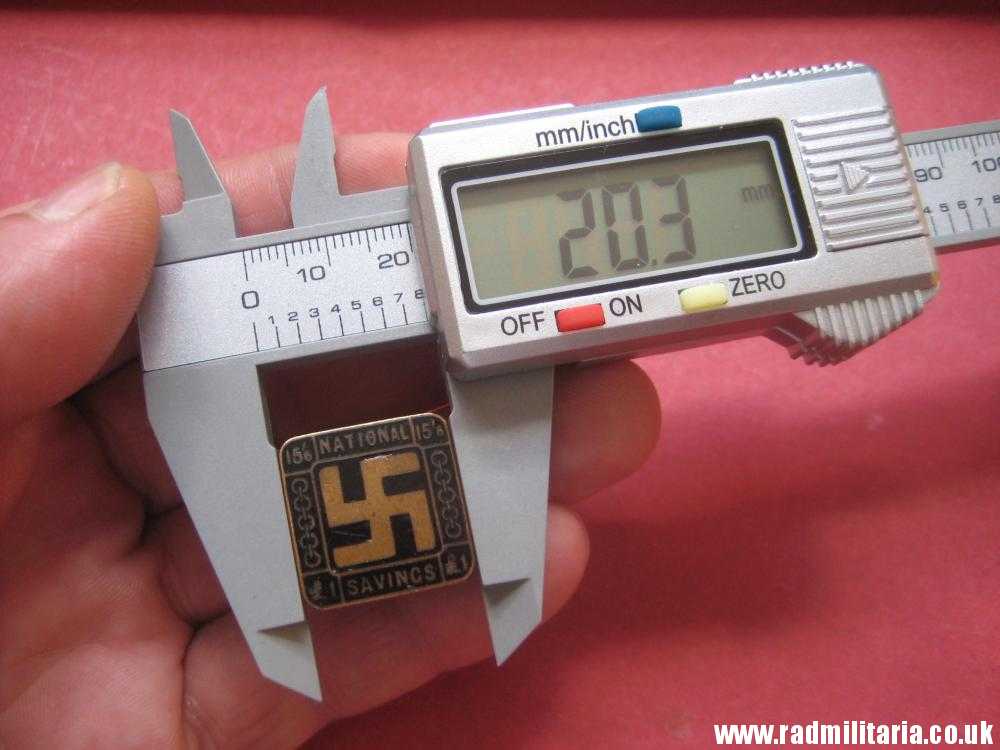 & original old British ENAMEL BADGE with swastika - National Savings maker: J.A.WY & Co London. - Image 17