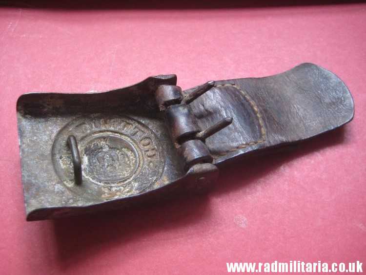 & WW1 German BELT BUCKLE made of steel - GOTT MIT UNS, 100% genuine - as found. - Image 10