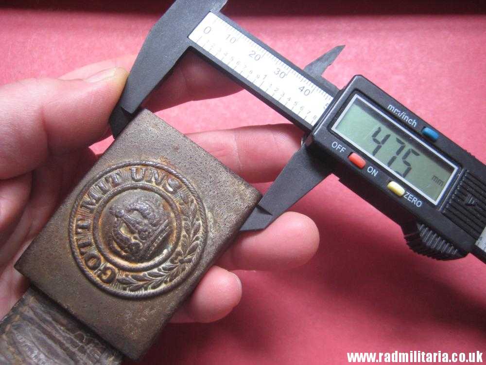 & WW1 German BELT BUCKLE made of steel - GOTT MIT UNS, 100% genuine - as found. - Image 18