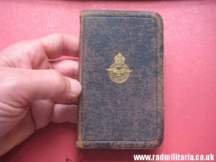 & WW2 original old RAF BIBLE Royal Air Force 24.05.1944 as found. - Image 22