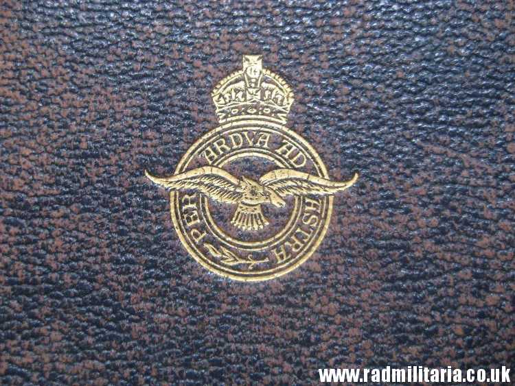 & WW2 original old RAF BIBLE Royal Air Force 24.05.1944 as found. - Image 2