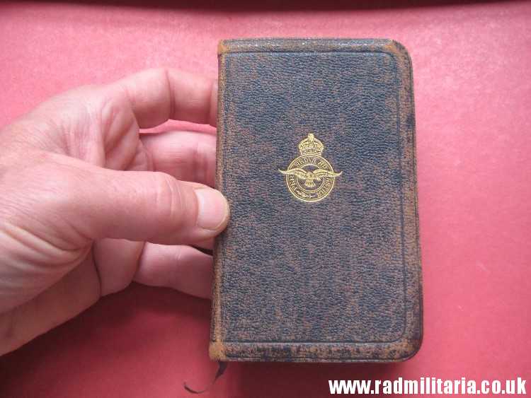& WW2 original old RAF BIBLE Royal Air Force 24.05.1944 as found. - Image 3