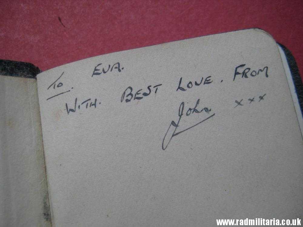 & WW2 original old RAF BIBLE Royal Air Force 24.05.1944 as found. - Image 8