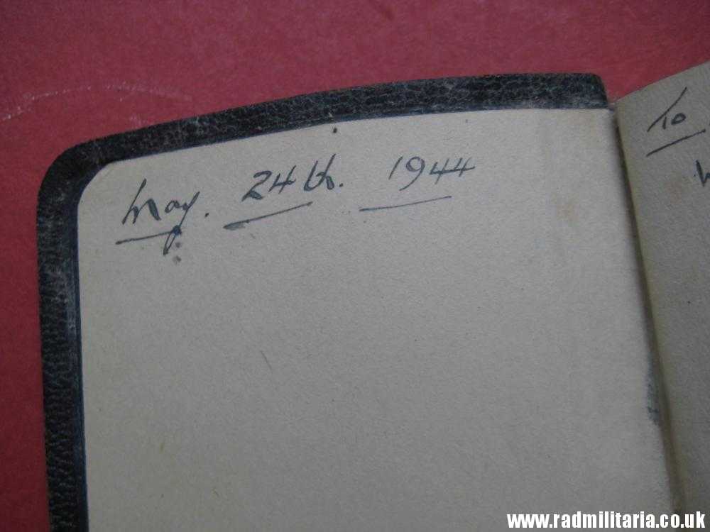 & WW2 original old RAF BIBLE Royal Air Force 24.05.1944 as found. - Image 9