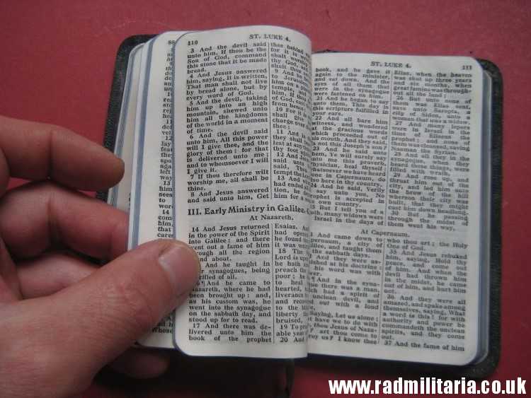 & WW2 original old RAF BIBLE Royal Air Force 24.05.1944 as found. - Image 17