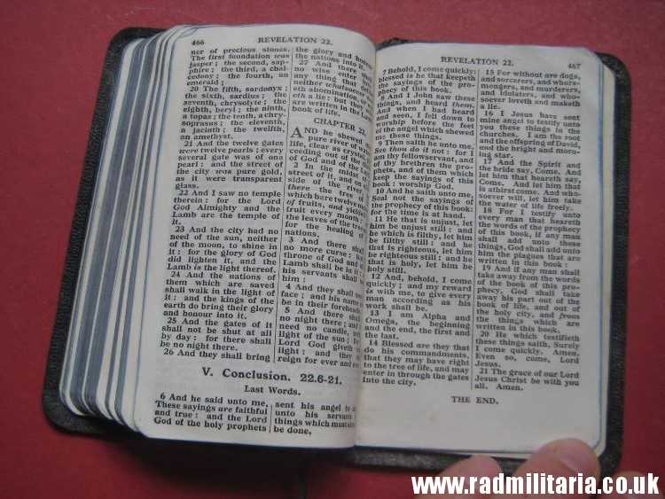 & WW2 original old RAF BIBLE Royal Air Force 24.05.1944 as found. - Image 19