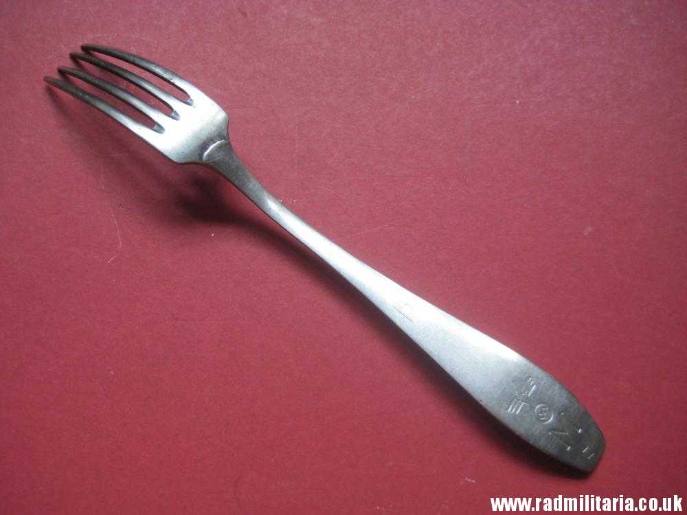 & WW2 German KRIEGSMARINE FORK stainless steel marked: "M", 3rd REICH CUTLERY. rare !! - Image 3