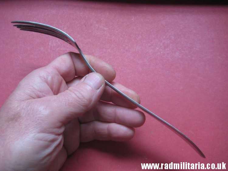 & WW2 German KRIEGSMARINE FORK stainless steel marked: "M", 3rd REICH CUTLERY. rare !! - Image 6