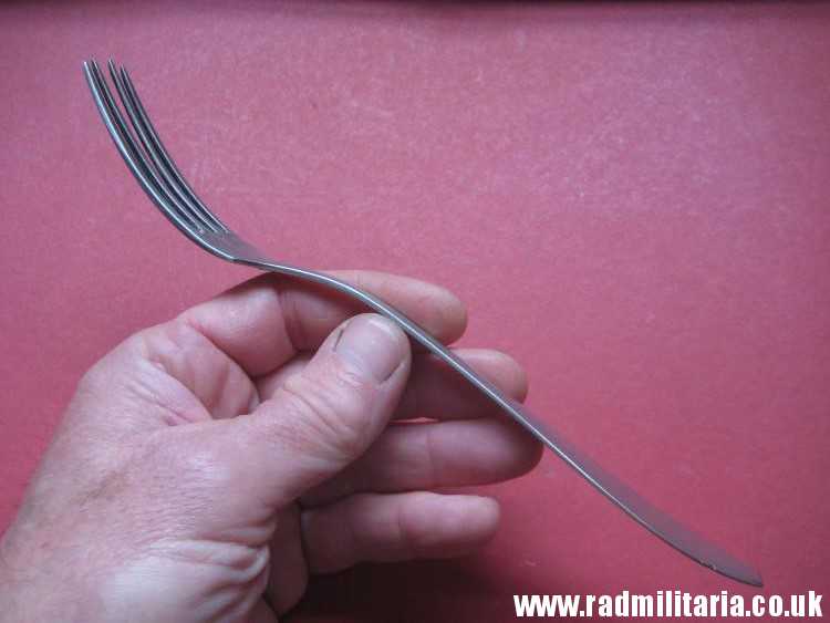 & WW2 German KRIEGSMARINE FORK stainless steel marked: "M", 3rd REICH CUTLERY. rare !! - Image 8