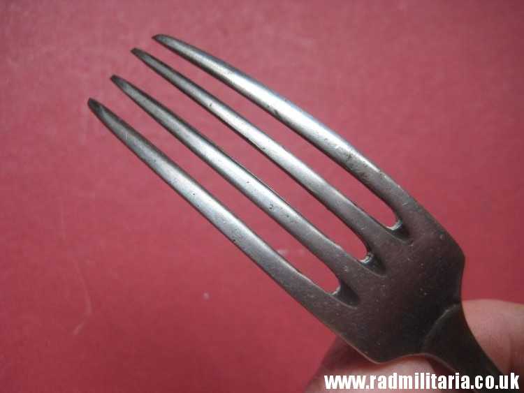 & WW2 German KRIEGSMARINE FORK stainless steel marked: "M", 3rd REICH CUTLERY. rare !! - Image 9