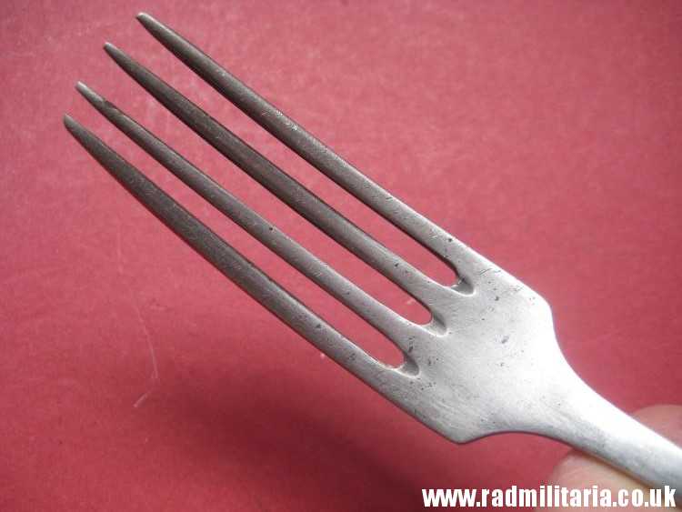 & WW2 German KRIEGSMARINE FORK stainless steel marked: "M", 3rd REICH CUTLERY. rare !! - Image 10