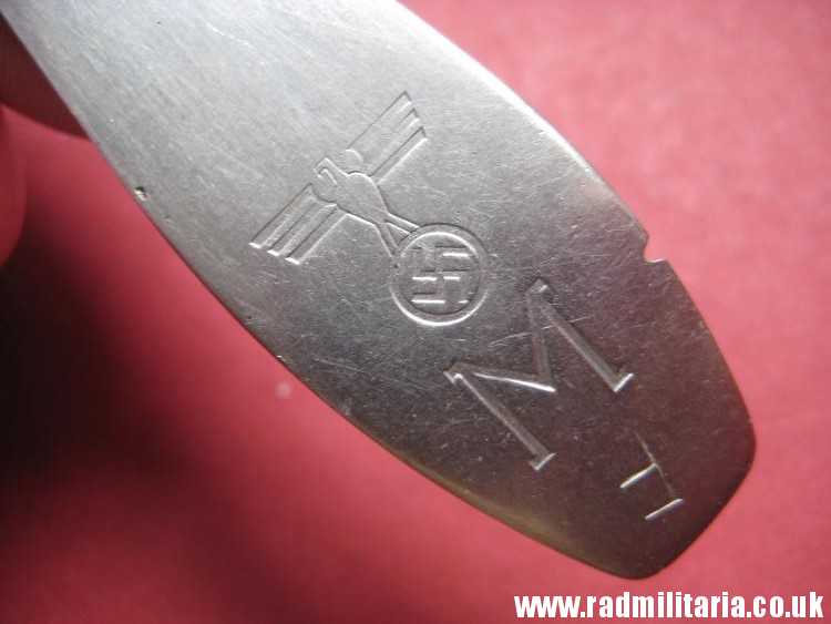 & WW2 German KRIEGSMARINE FORK stainless steel marked: "M", 3rd REICH CUTLERY. rare !! - Image 13