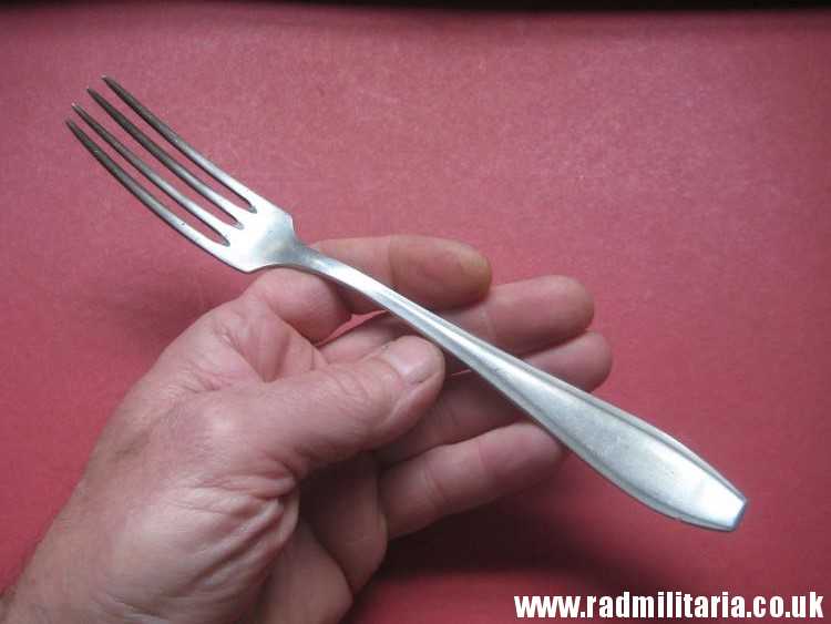& WW2 German KRIEGSMARINE FORK stainless steel marked: "M", 3rd REICH CUTLERY. rare !! - Image 18