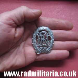 & WW2 German DRL BADGE with maker marks SILVER CLASS, good condition.