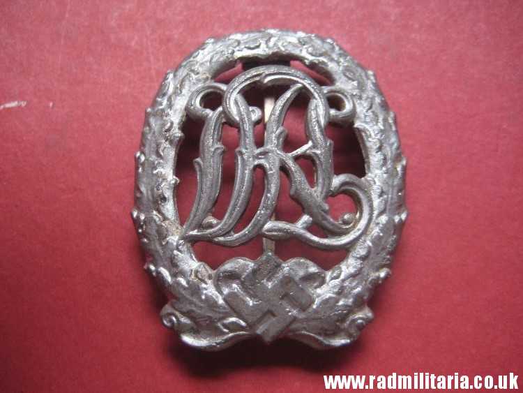 & WW2 German DRL BADGE with maker marks SILVER CLASS, good condition. - Image 11