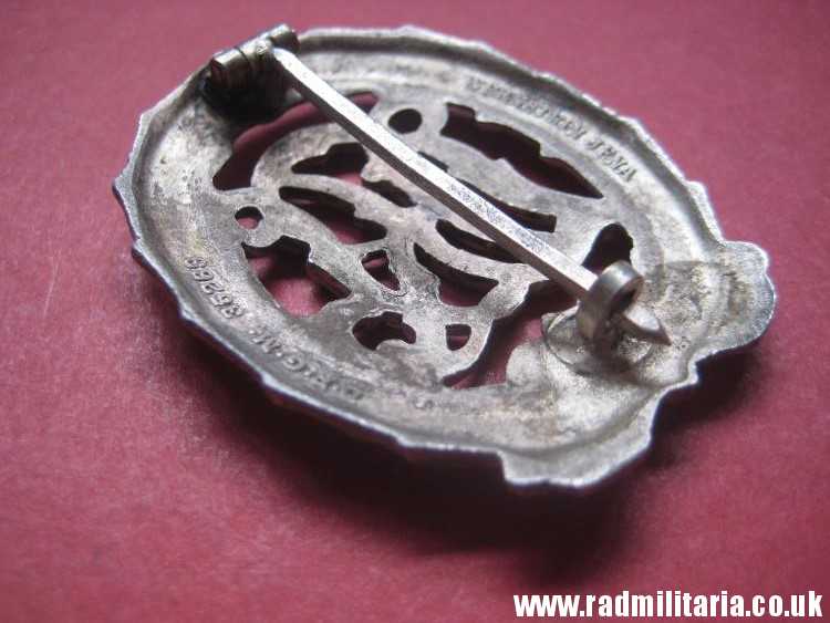 & WW2 German DRL BADGE with maker marks SILVER CLASS, good condition. - Image 13