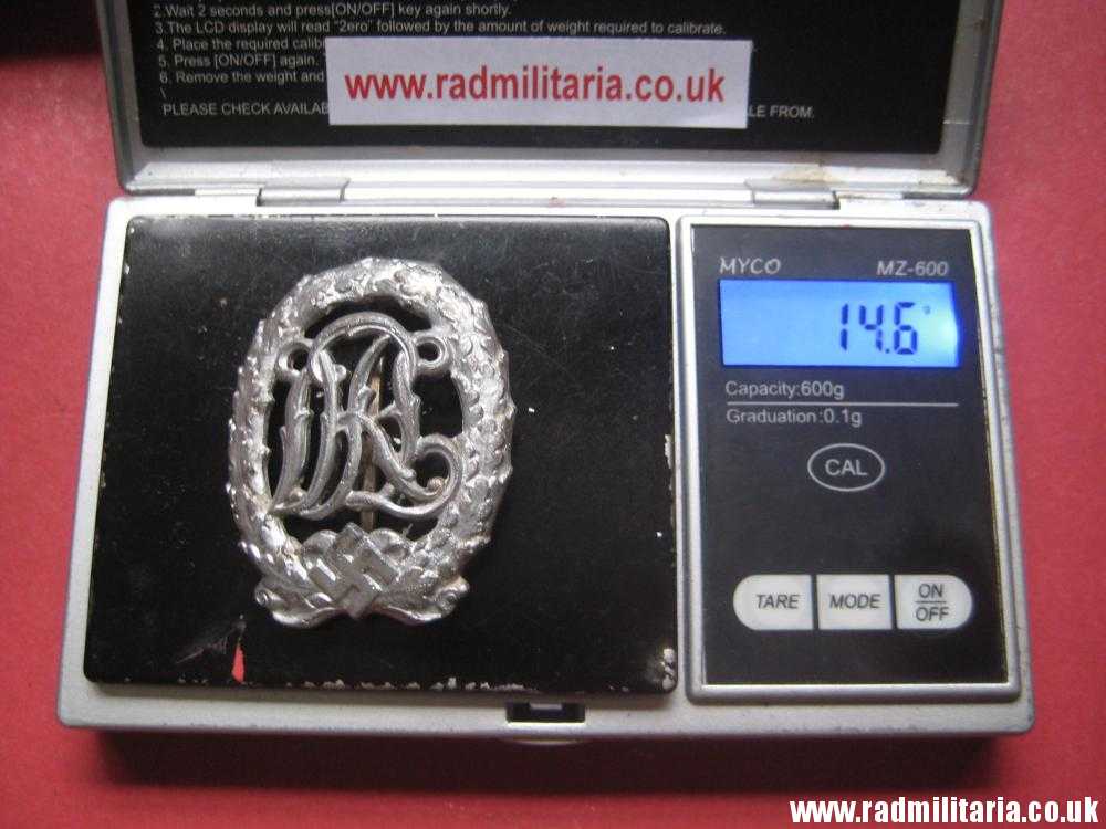 & WW2 German DRL BADGE with maker marks SILVER CLASS, good condition. - Image 14