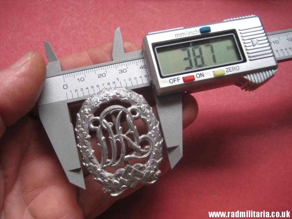 & WW2 German DRL BADGE with maker marks SILVER CLASS, good condition. - Image 15