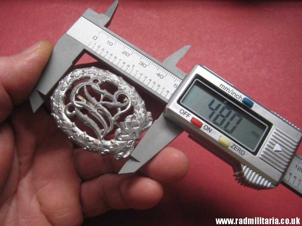 & WW2 German DRL BADGE with maker marks SILVER CLASS, good condition. - Image 16